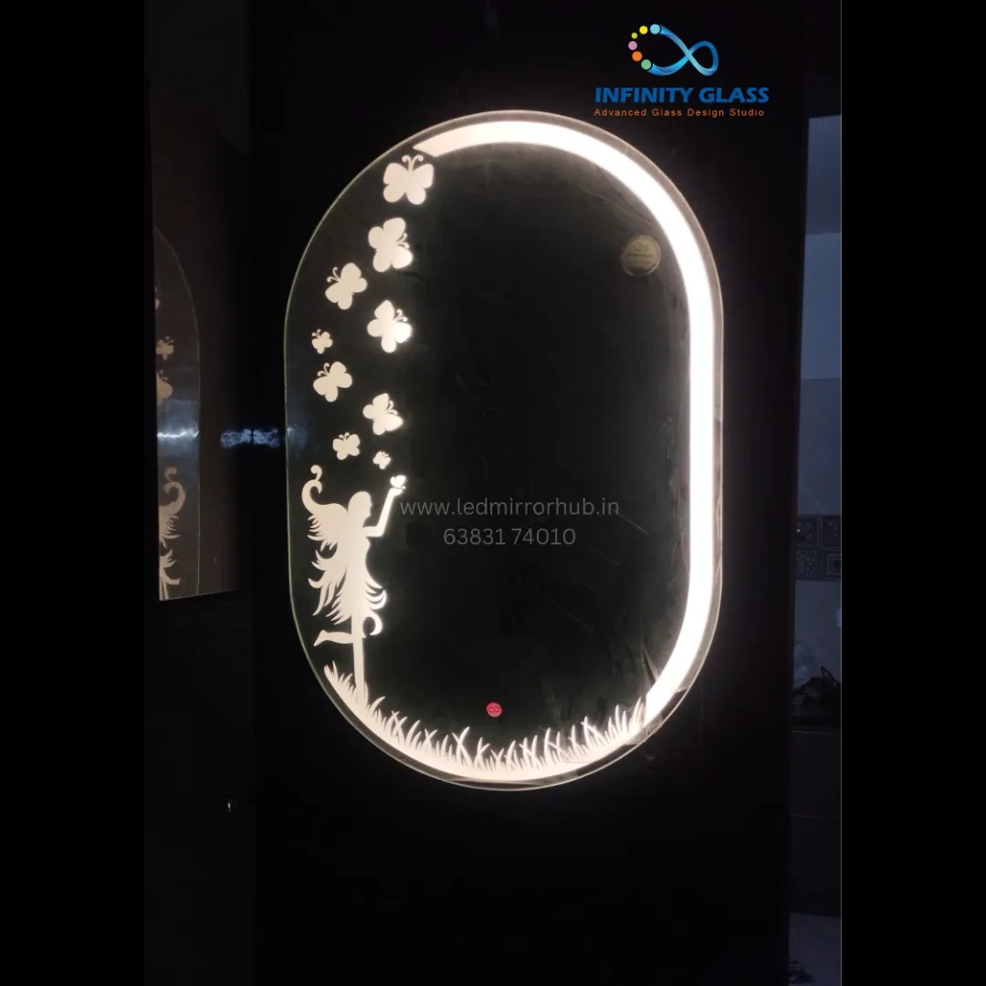 Discover Modern Oblong shape 2'1.5' Warm White Led Mirror LH29