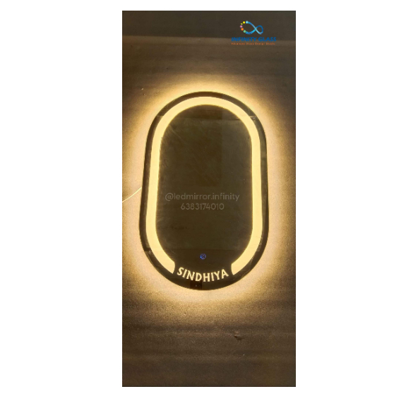 Capsule Shaped Letter Designed Led Mirror DM - 11