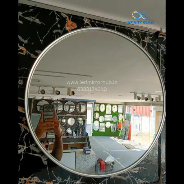 Discover Modern Silver Frame Mirrors 2'2' LH143