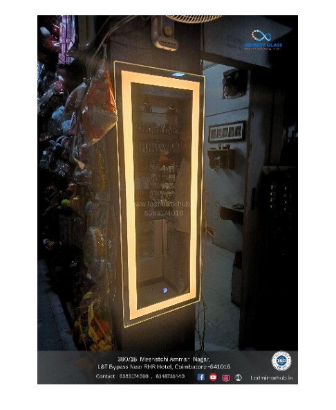 Rectangular Shaped Without Frame Wardrobe LED Mirror WM 07