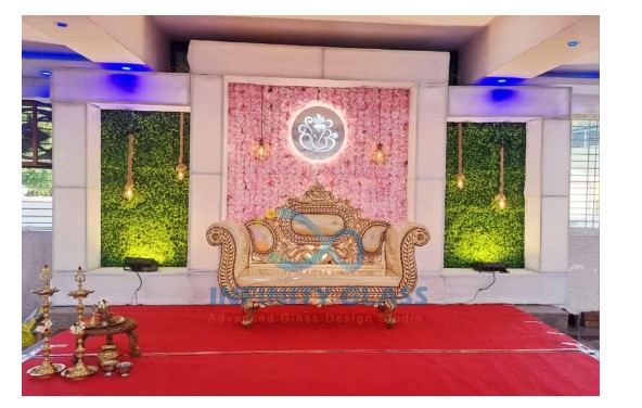 2*2 Round Shaped Decorative Vinayagar Back Light  Led Mirror DI - M - 04