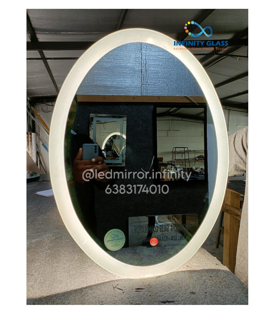 Premium Oval Shaped Led Mirror BM - 28