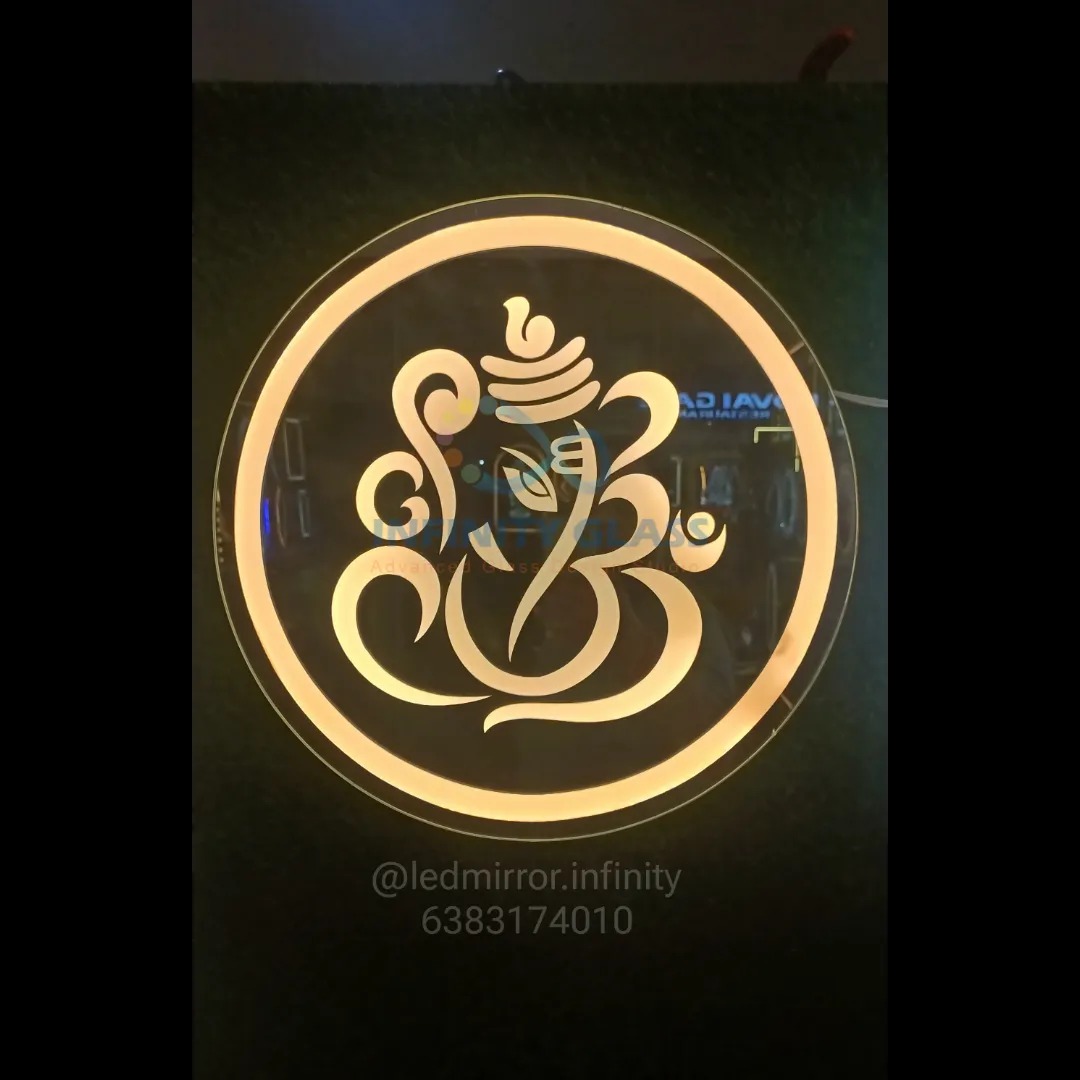 Divine god design Round Led mirror for home 18"dia LH67
