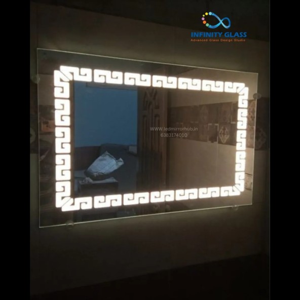 Simple rectangle Waterproof wall mounted Led mirrors LH19
