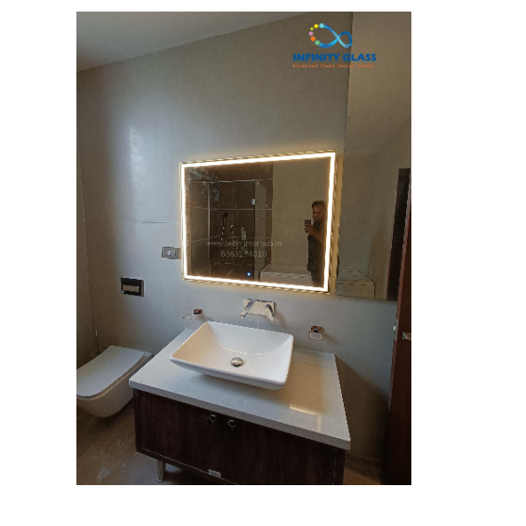 5*4 Rectangle Shaped Bathroom Mirror with Sensor BM - 53