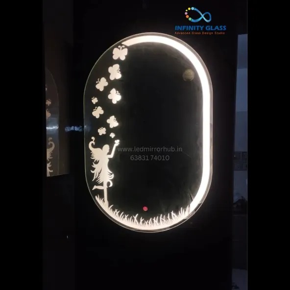 Discover Modern Oblong shape 2'1.5' Warm White Led Mirror LH29