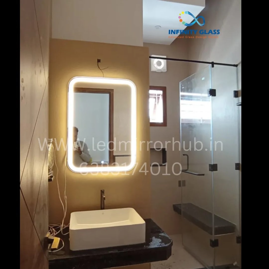 Decorative Rectangle Led mirror for Bathroom LH8