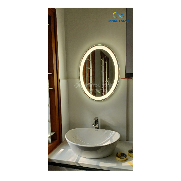 Modern Oval Shaped Led Mirror BM - 56