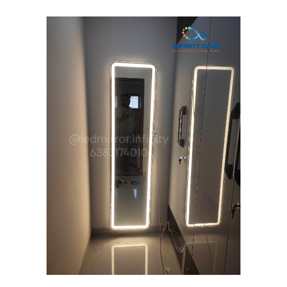 8*1.5 Rectangular Shaped Wardrobe Led Mirror With Sensor WM - 12
