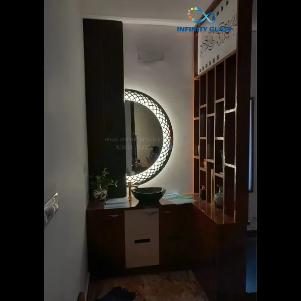 Discover Modern Half Circule 3'1.5' Natural White Led Mirror LH28
