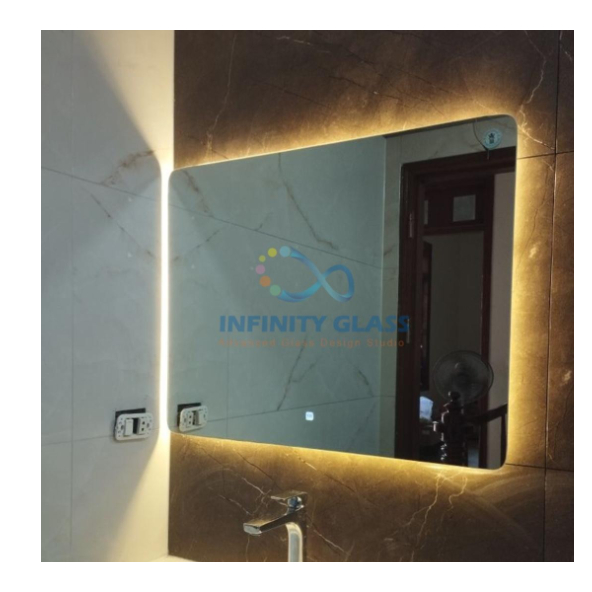 Rectangular Shaped Back Light Led Mirror - BM - 25