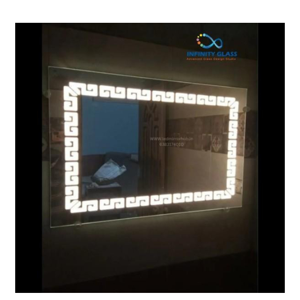 4*1.5 Rectangle Shaped "S" Shaped Led Mirror DM - 20