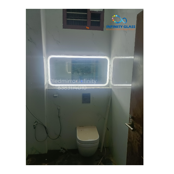 2*1.5 Rectangle Shaped Corner Curved Led Mirror BM - 54