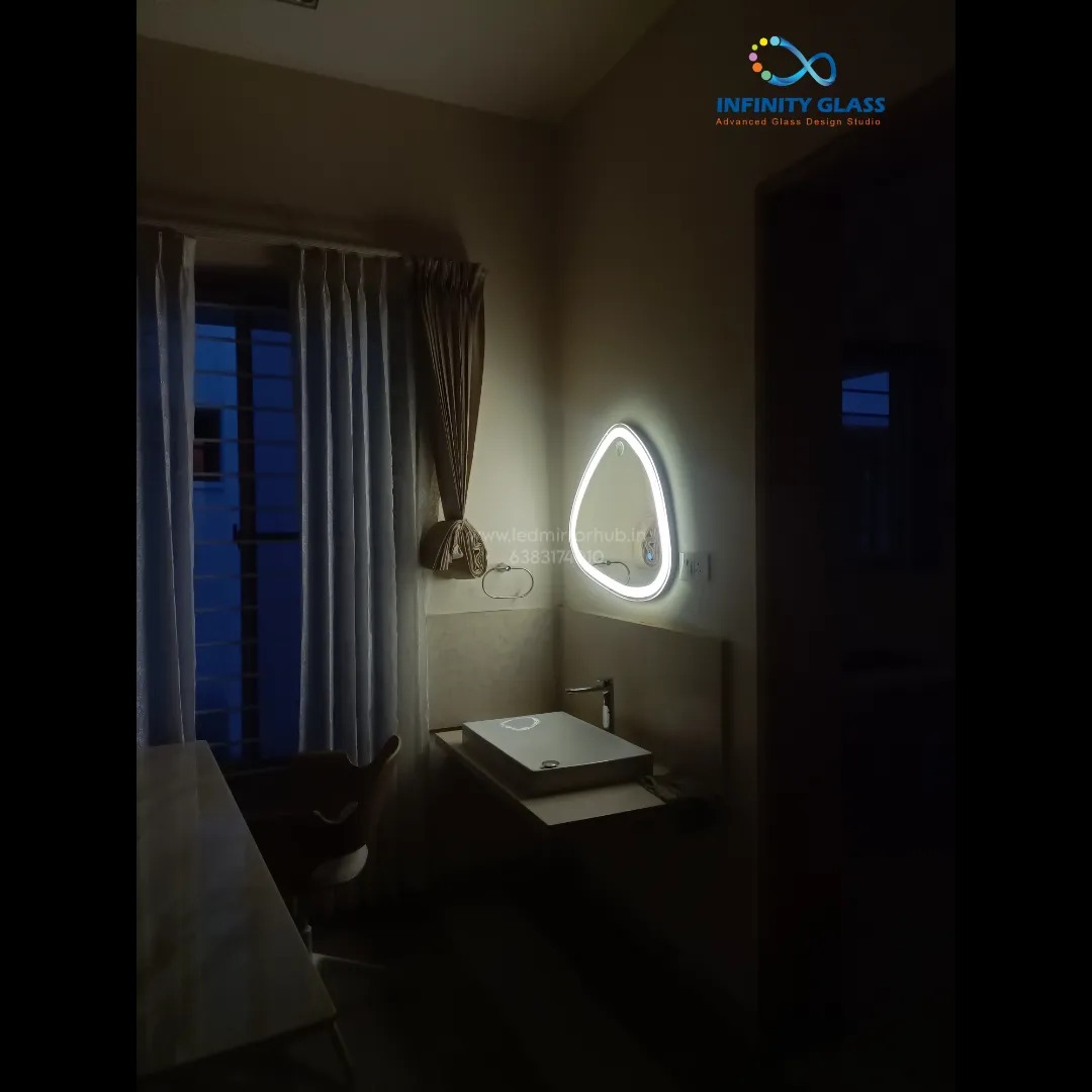 Egg shaped 3'x2' Vanity LED mirrorLH43