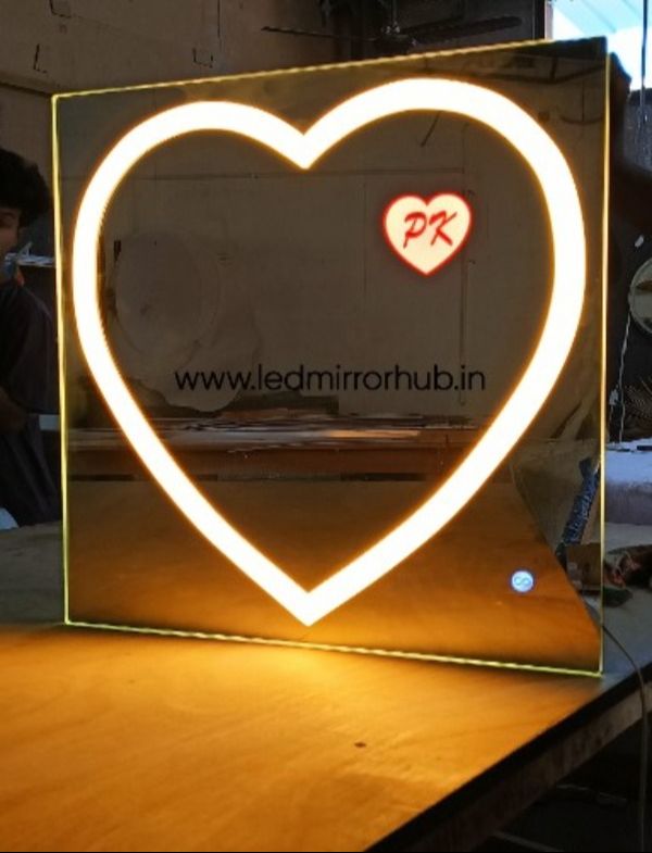 Heart (Love) Shaped Led Mirror - DM - 12