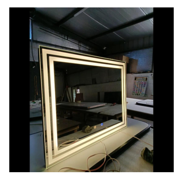 Rectangular Shaped Double Line Designed Led Mirror BM - 32