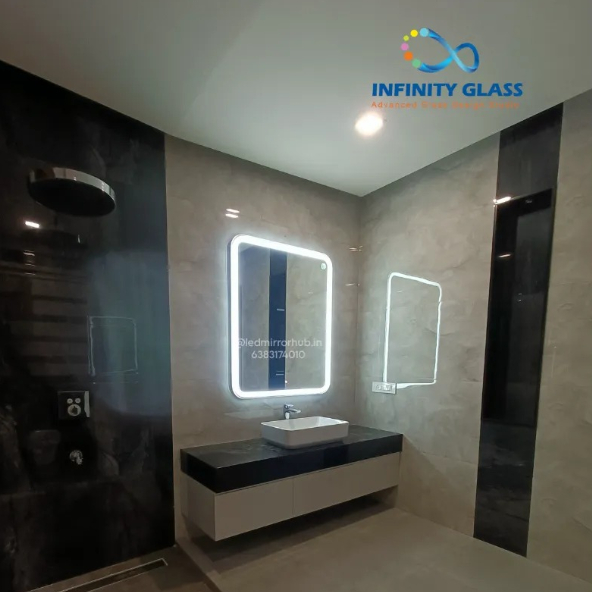 Designer touch light Square LED Mirror LH2