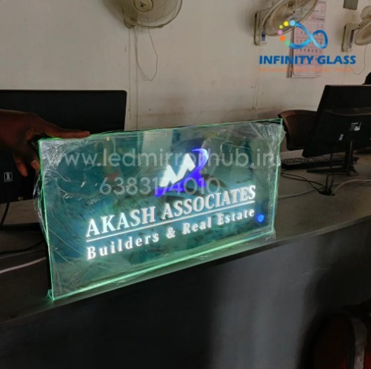3*1.5 Name Board led Mirror BU - M - 1