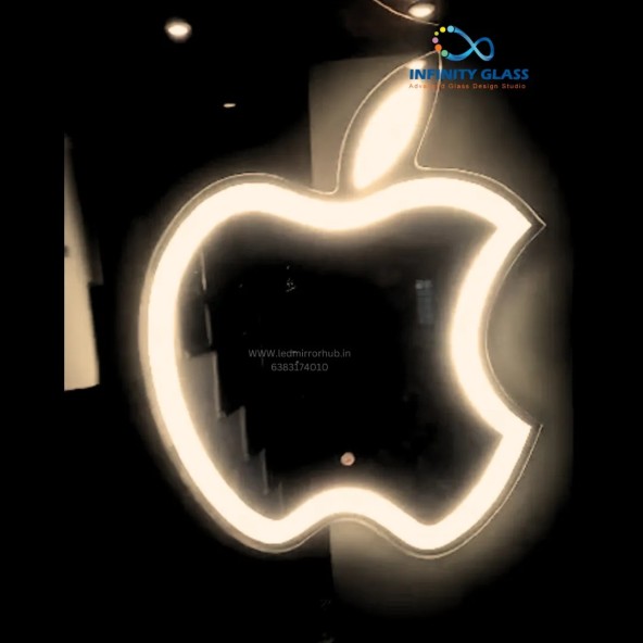 Discover Apple shape 2'3'Single colour Led mirror LH17