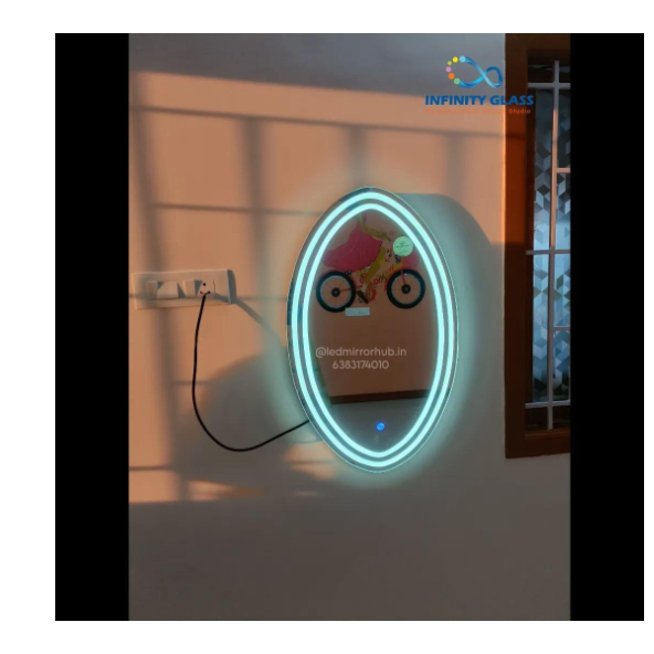 Oval Shaped Designer Led Mirror DM - 19