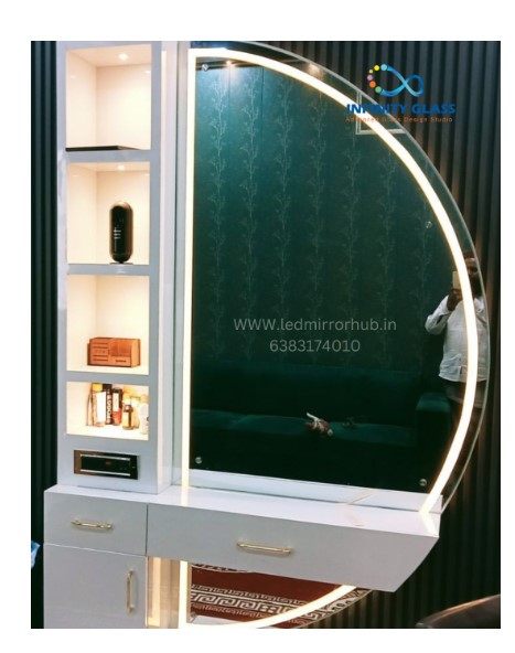 Half Round Designed Makeup Mirror DM - 08