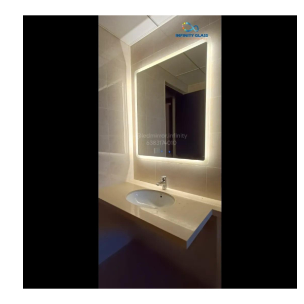 Square Shaped Back Light Led Mirror BM - 32