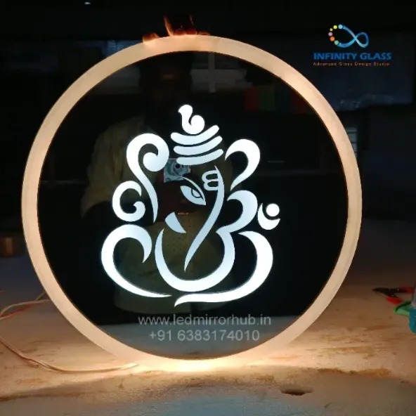 Decorative bright colored divine god light mirror for home LH79